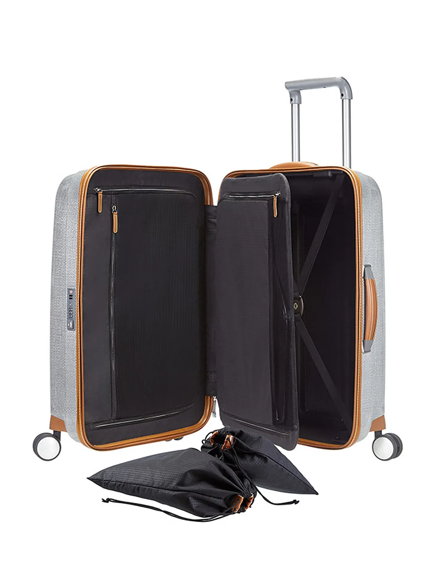SAMSONITE | Trolley LITE-CUBE DLX SPINNER 68cm (61243 1549 Midnight Blue) | silber